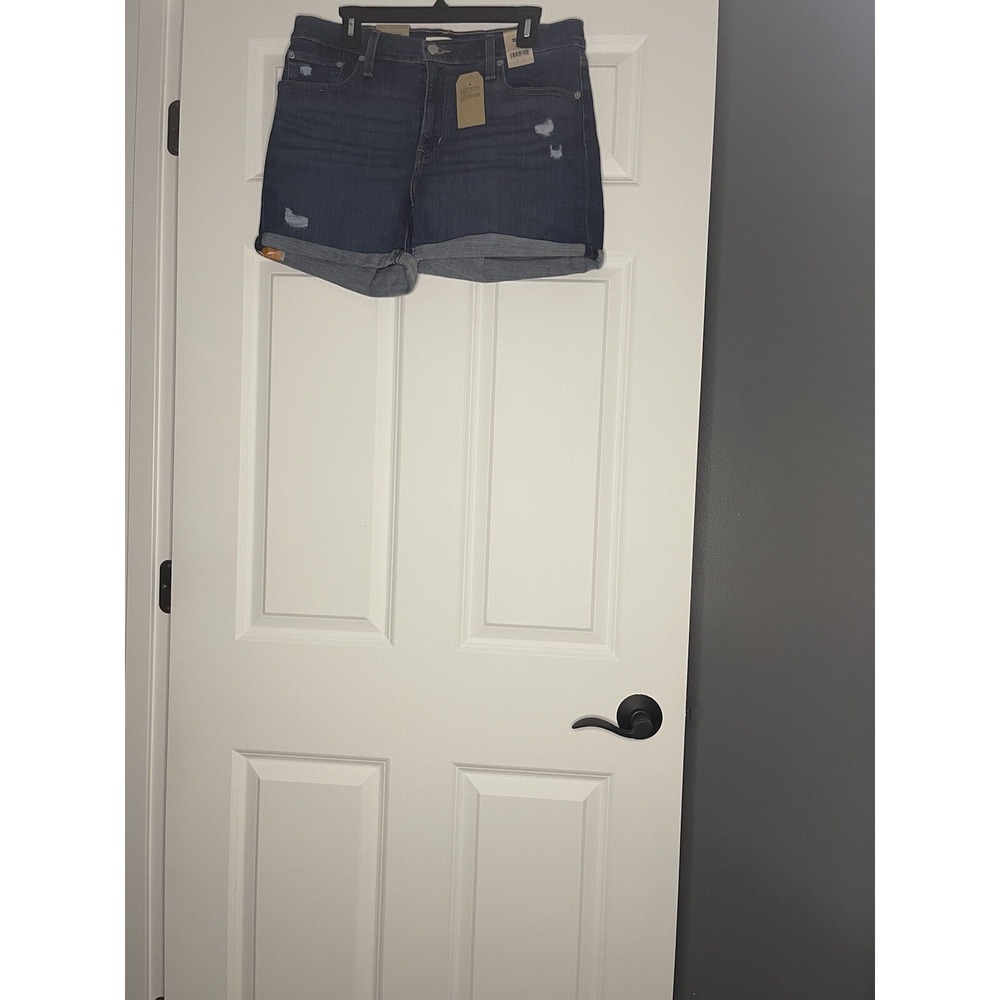 Levis Mid Length Hypersoft Denim Jean Shorts Size 31 New With Tags